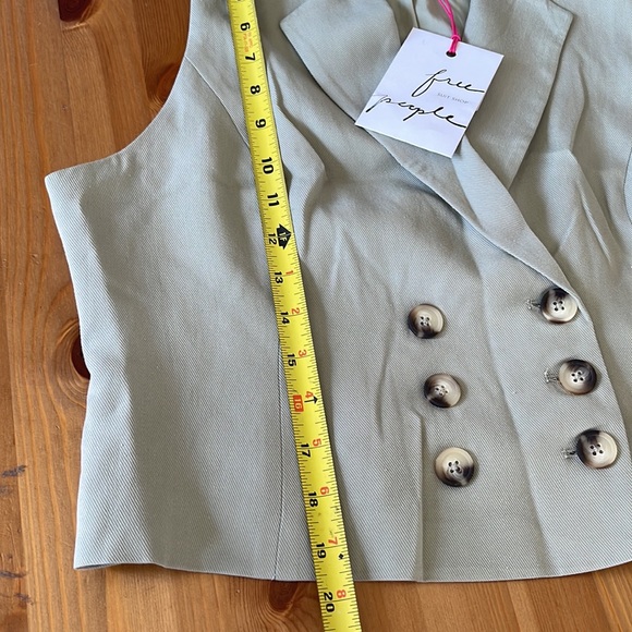 FREE PEOPLE Gabbie Vest Suit Set Size 12 - Picture 12 of 16